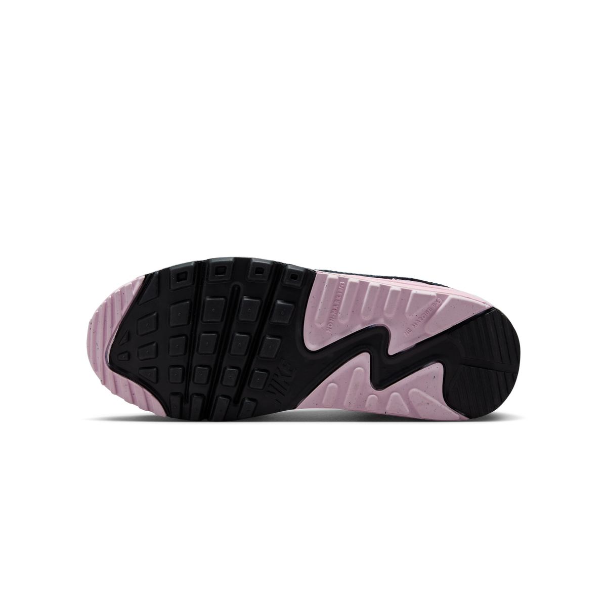 Nike Air Max 90 LTR White Pink Foam Armory Navy Wolf Grey (GS)