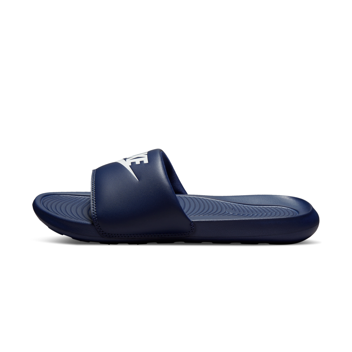 Nike Victori One Slide Midnight Navy White | CN9675-401