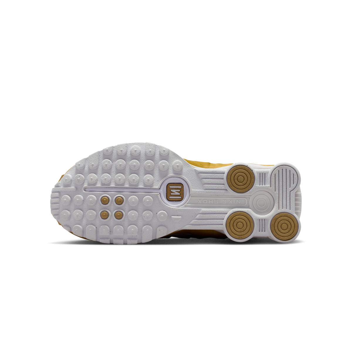 Nike Shox R4 Metallic Gold White (GS)
