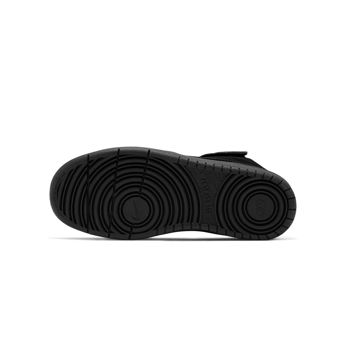Nike Court Borough Mid 2 Triple Black Nubuck (GS)