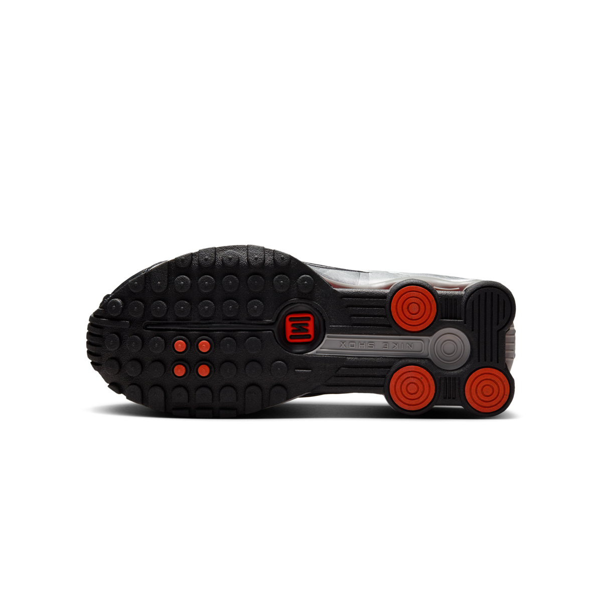 Nike Shox R4 Metallic Silver Black Picante Red (GS)