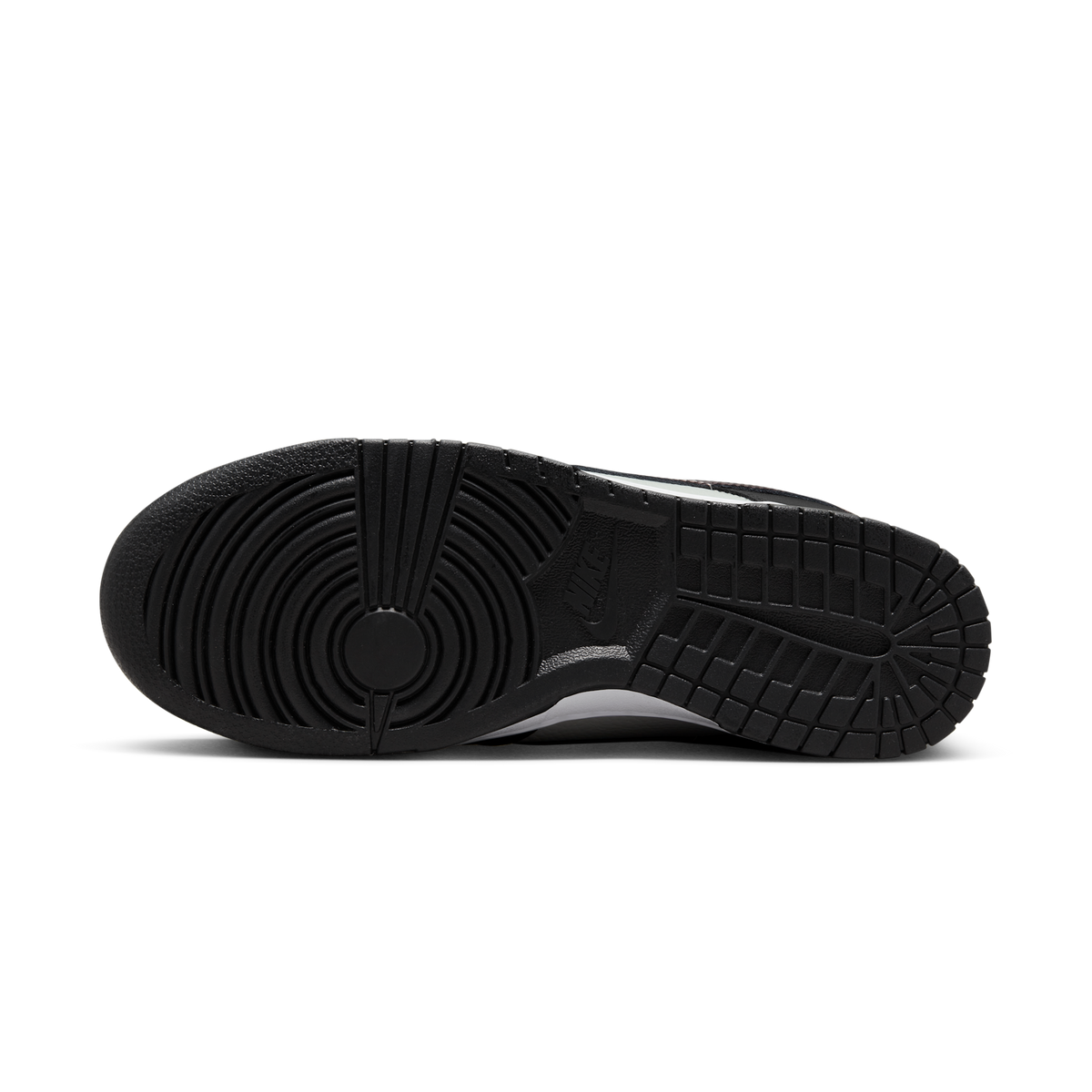 Nike Dunk Low Black Total Orange Mini Swoosh | FN7808-001