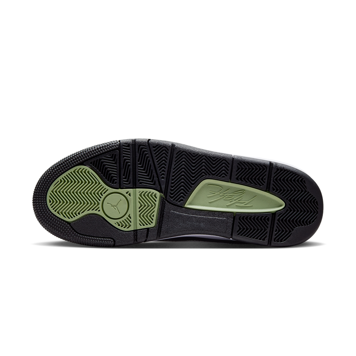 Jordan Flight Court Oil Green Black