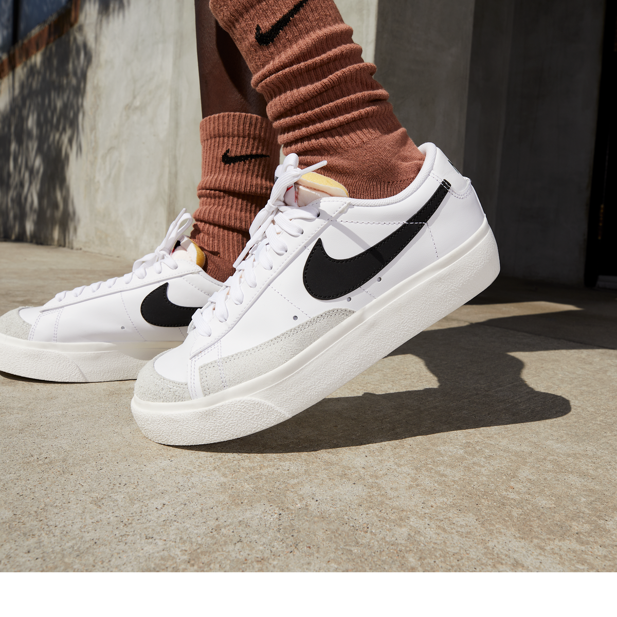 Nike Blazer Low Platform White Black (Women's) | DJ0292-101