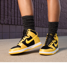 Nike Dunk High Satin Goldenrod (Women's)