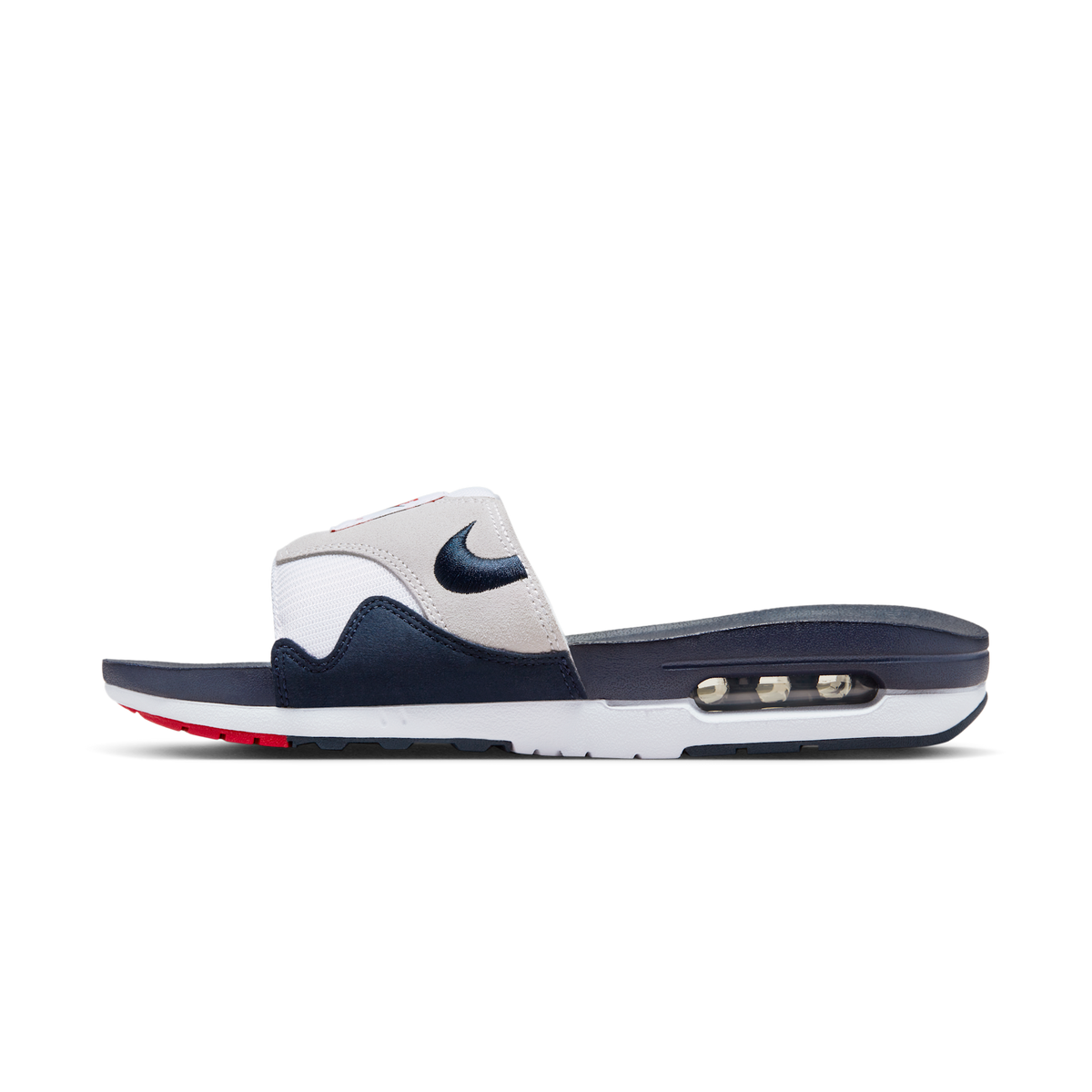 Nike Air Max 1 Slide Obsidian University Red