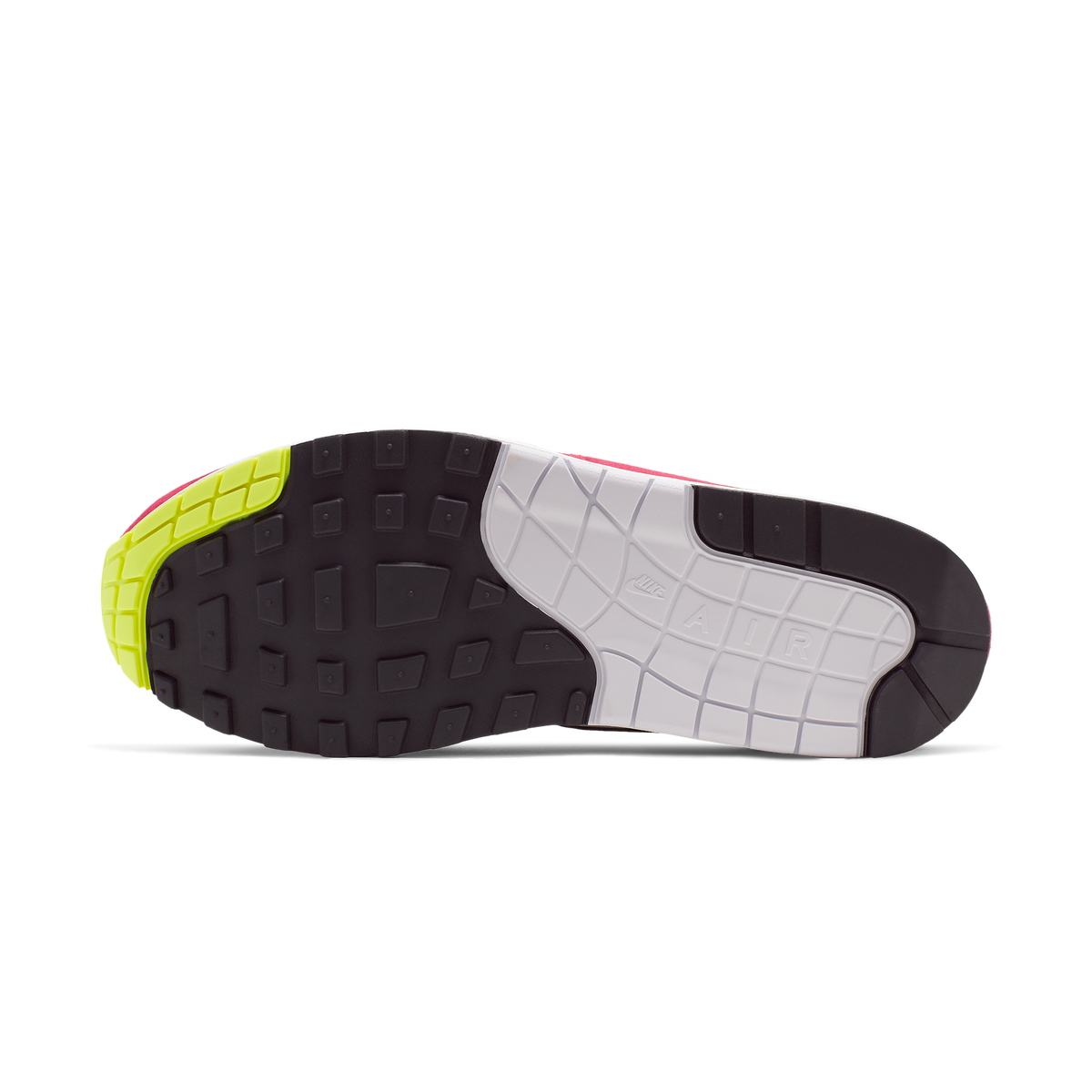 Nike Air Max 1 White Black Volt Rush Pink