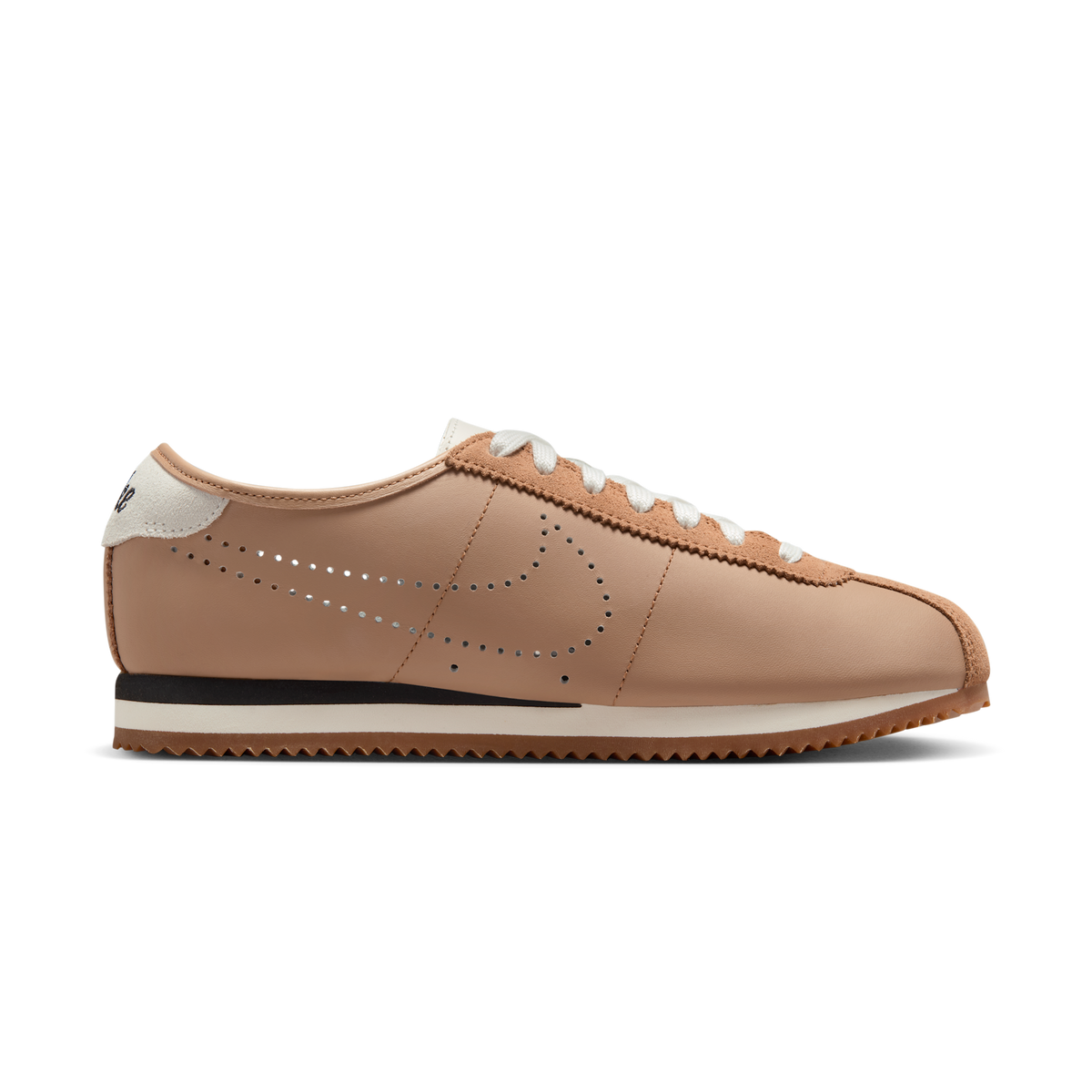 Nike Cortez Leather Pale Shale Sail Perforated Swoosh (Women's) | HQ1841-200