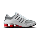Nike Shox NZ White Red Metallic Silver | 378341-104