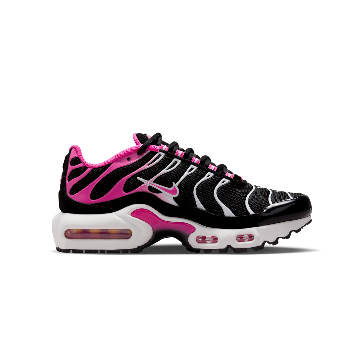 Nike Air Max Plus Black White Laser Fuchsia (GS)