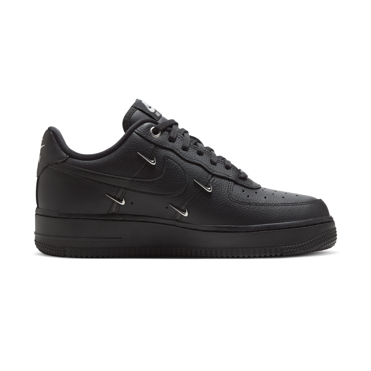 Nike Air Force 1 Low '07 LX Black Silver Mini Swoosh (Women's)