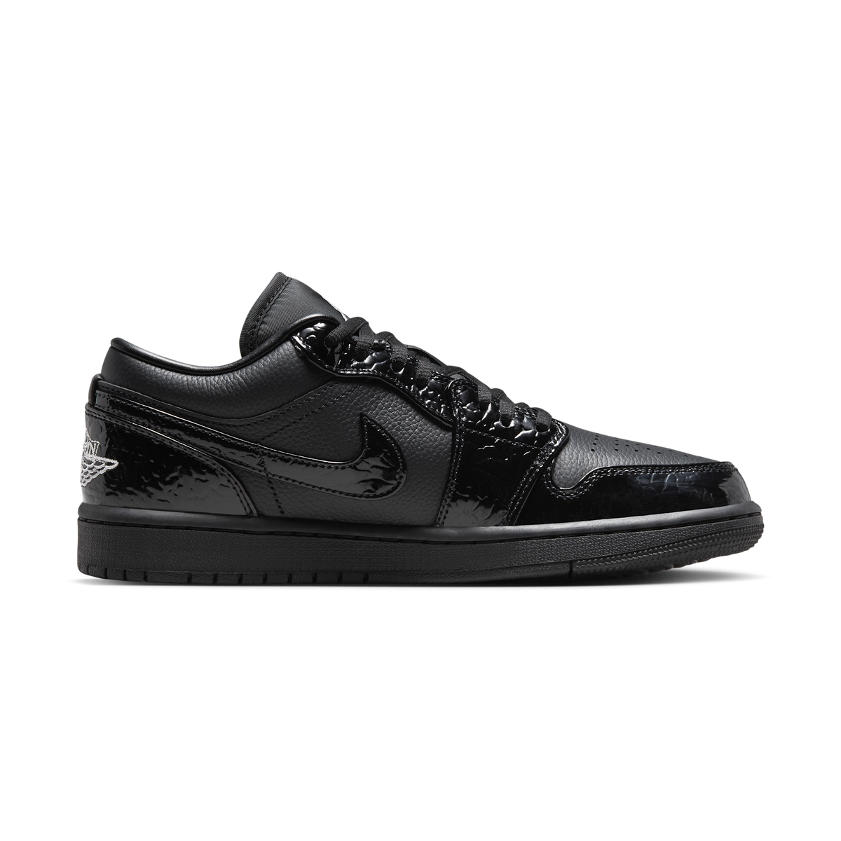 Jordan 1 Low SE Patent Elephant Black (Women's)