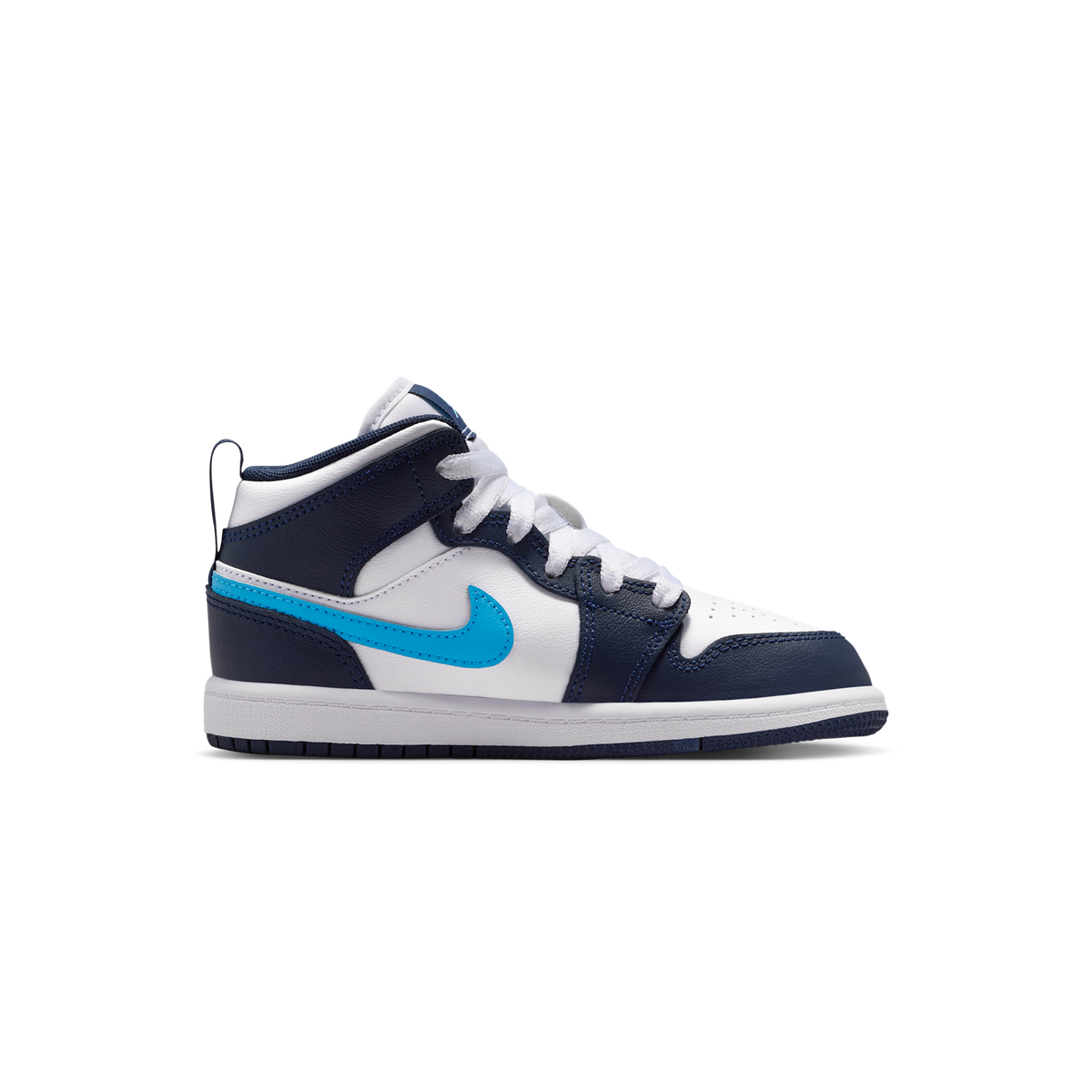 Jordan 1 Mid Obsidian Dark Powder Blue (PS)