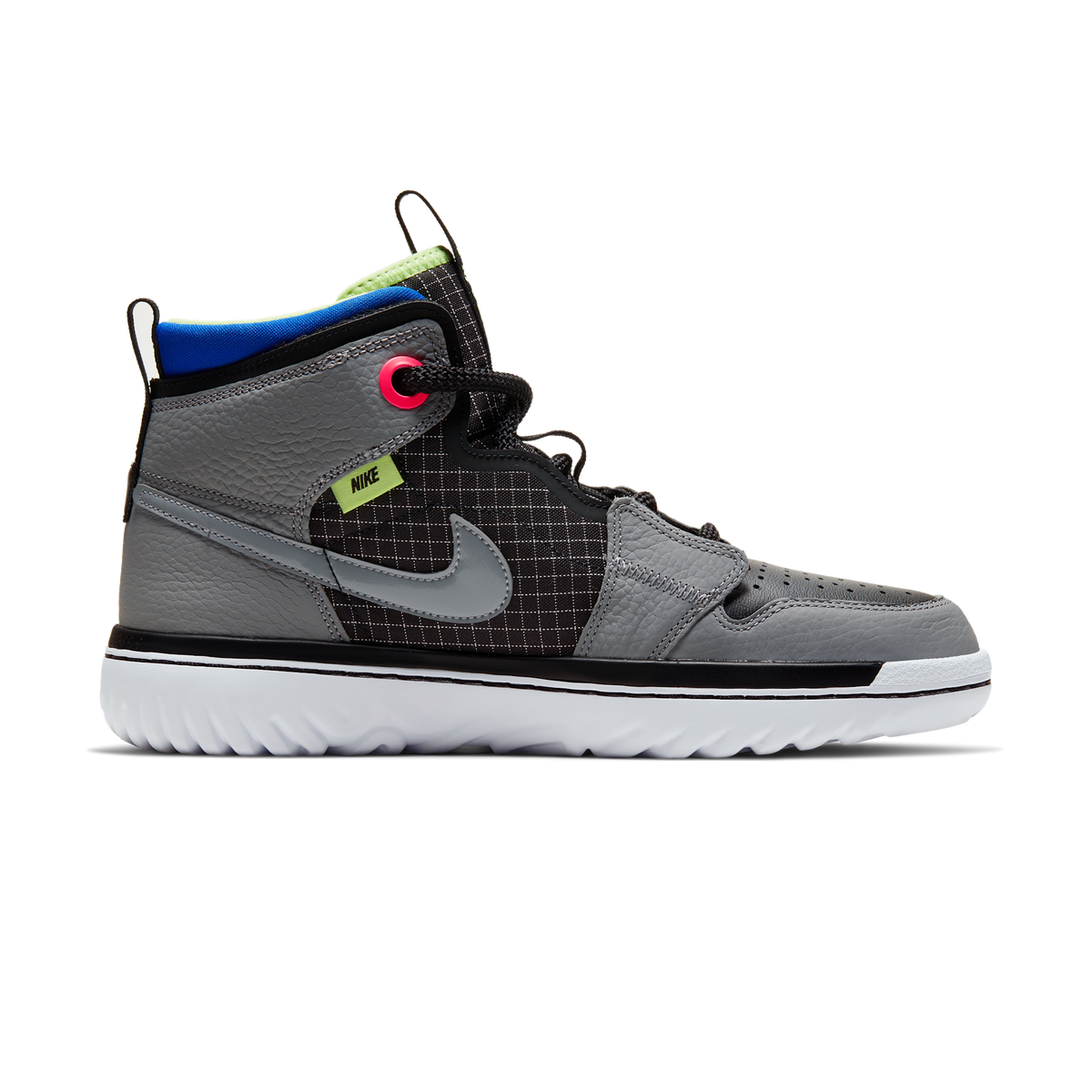 Jordan 1 High React Black Particle Grey