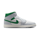 Jordan 1 Mid White Pure Platinum Pine Green