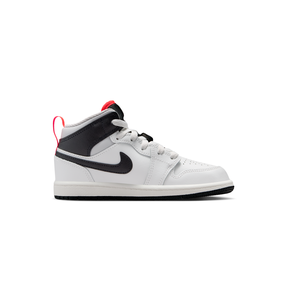Jordan 1 Mid Summit White Infrared Black (PS)