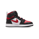 Jordan 1 High FlyEase Black White Fire Red (GS)