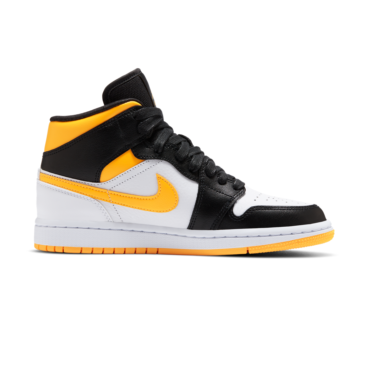Jordan 1 Mid Laser Orange Black (Women's)