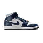 Jordan 1 Mid Football Grey White Midnight Navy (Women's)