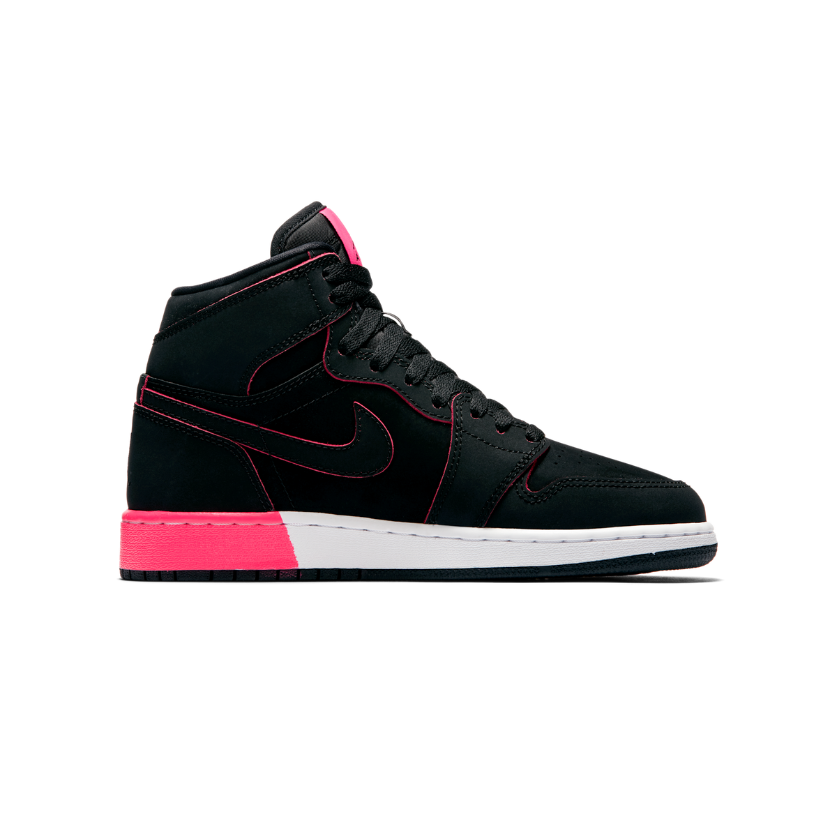 Jordan 1 Retro High Black Hyper Pink White (GS)