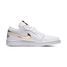 Jordan 1 Low White Metallic Gold (Women's)
