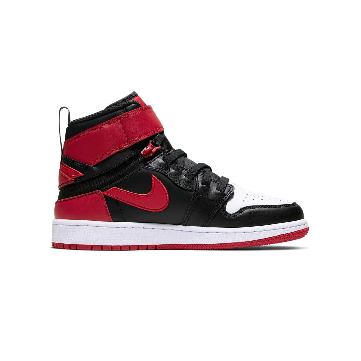 Jordan 1 High FlyEase Bred White Toe (GS)