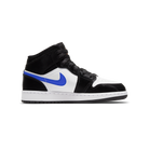 Jordan 1 Mid Black Racer Blue White (GS)
