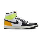 Jordan 1 Retro High Golf White University Gold Volt Black