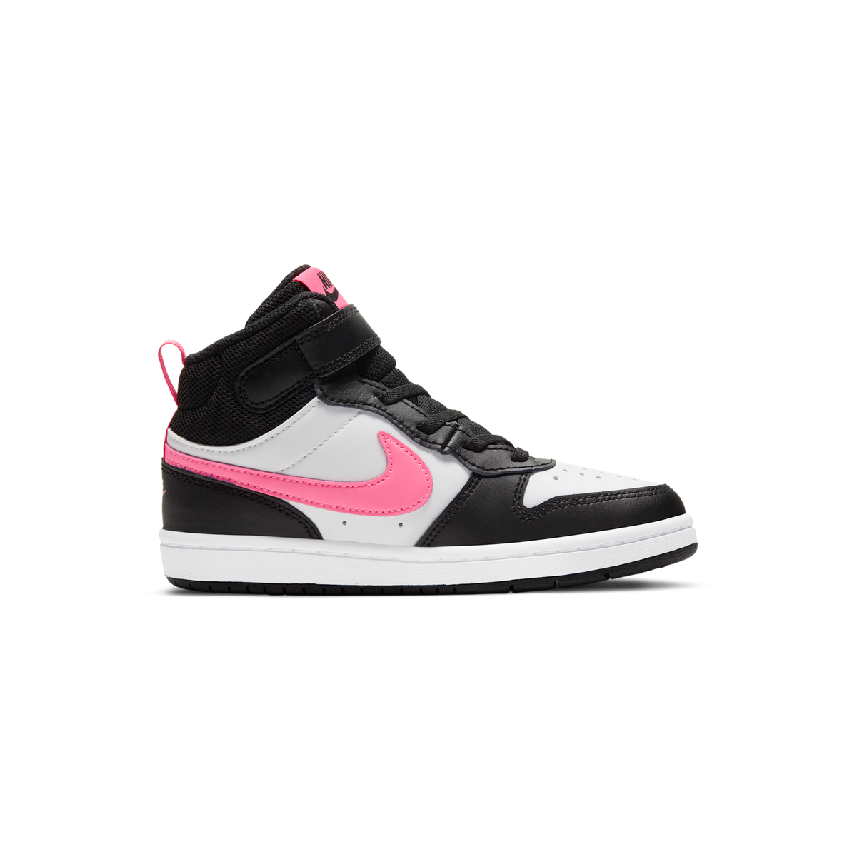 Nike Court Borough Mid 2 Black White Sunset Pulse (PS)