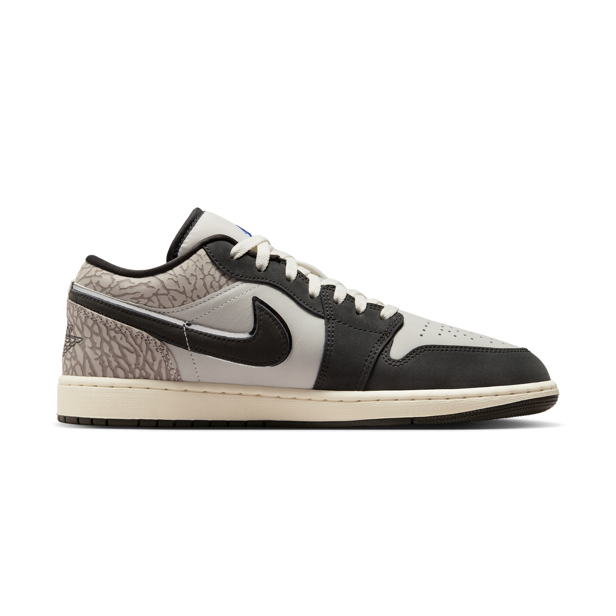 Jordan 1 Low SE Sail Deep Pewter Elephent Print