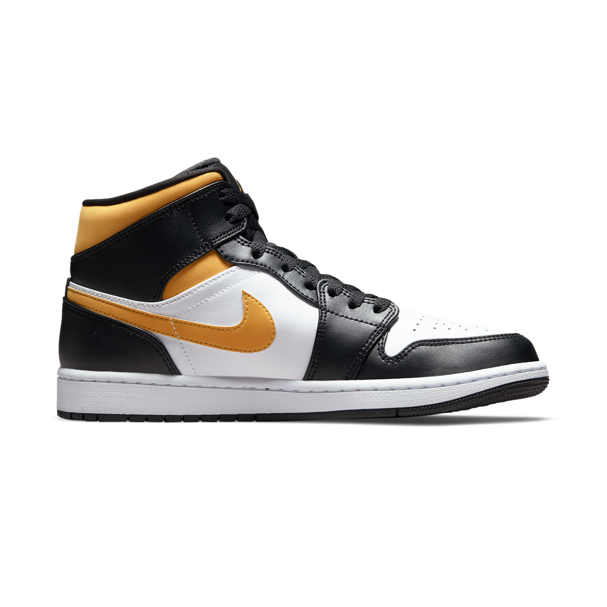 Jordan 1 Mid White Pollen Black