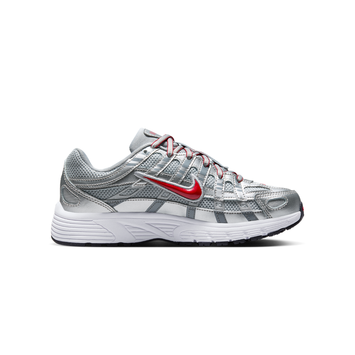 Nike P-6000 Metalic Silver Cool Red (GS)
