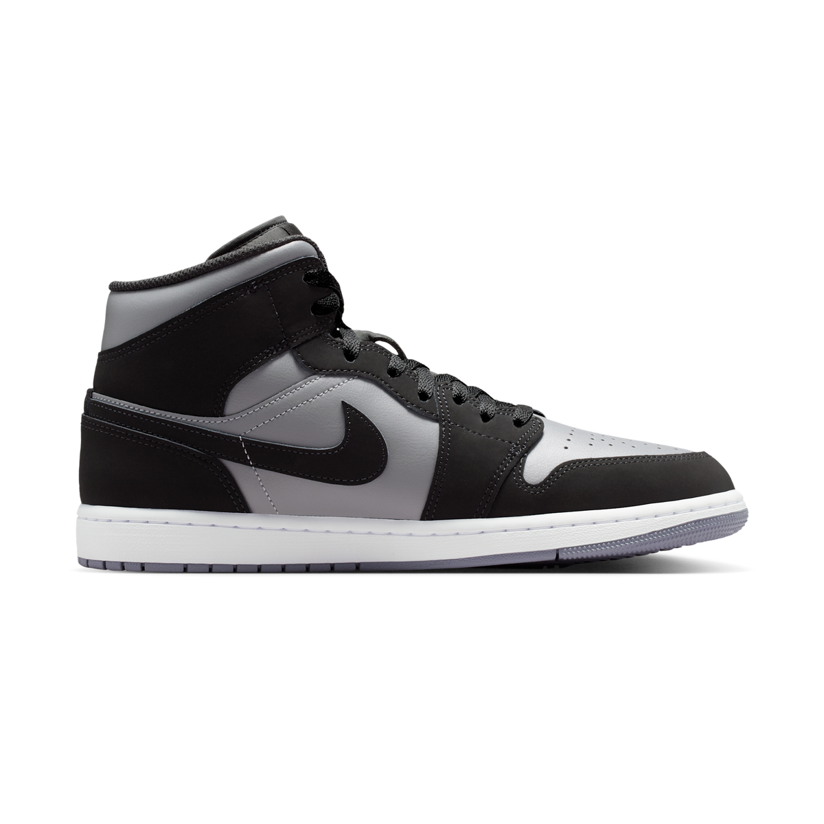 Jordan 1 Mid Black Cool Grey Light Armoury Blue