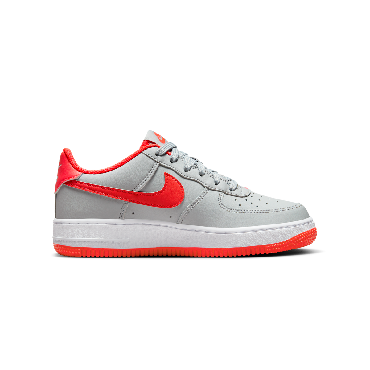 Nike Air Force 1 Low Light Smoke Bright Crimson (GS)