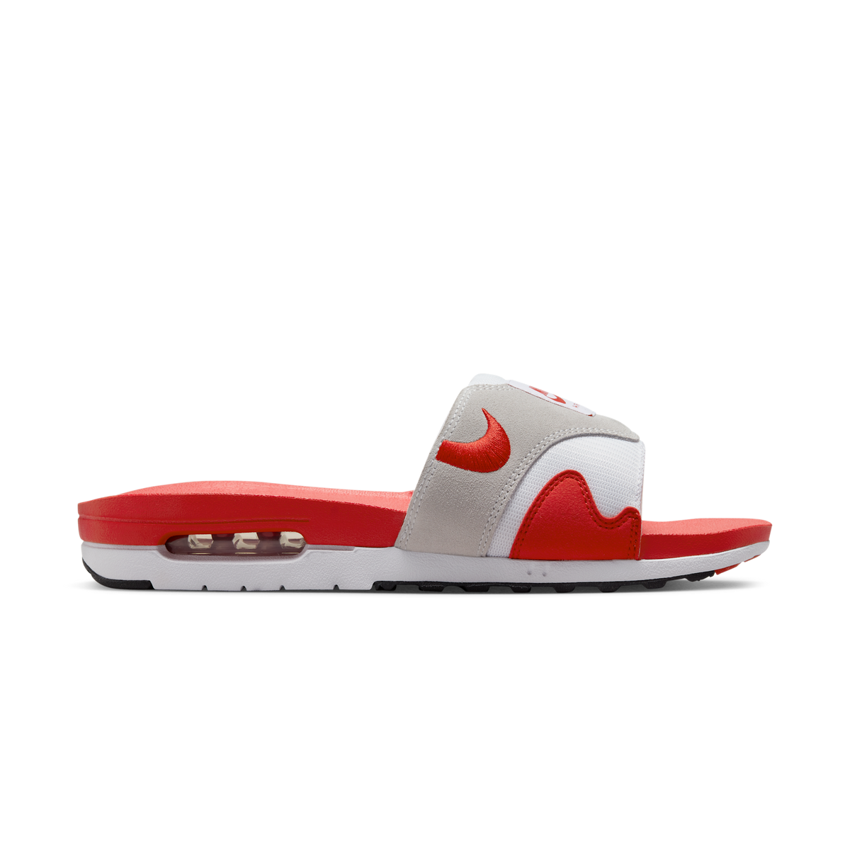 Nike Air Max 1 Slide White University Red