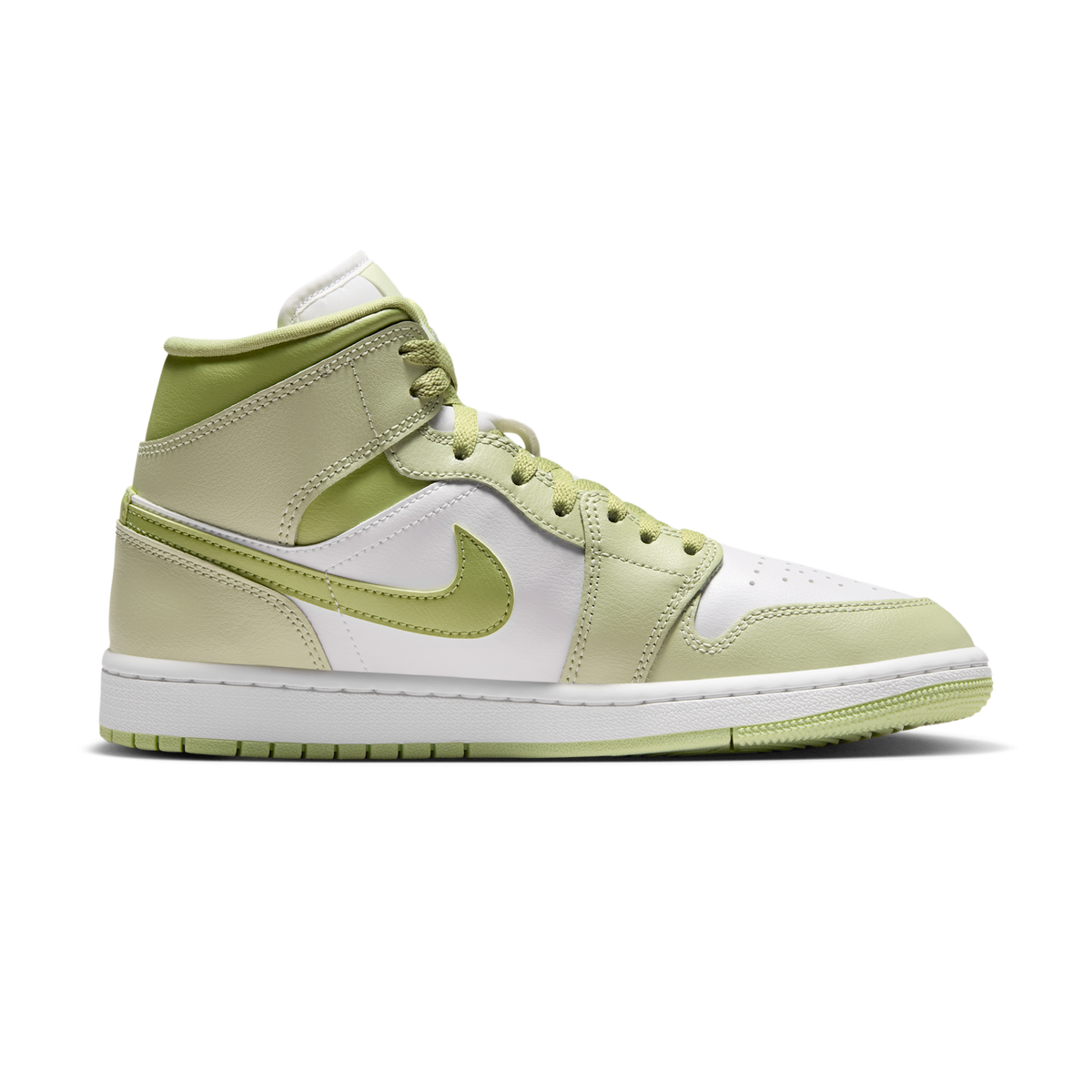 Jordan 1 Mid Olive Aura Lawn (Women's)