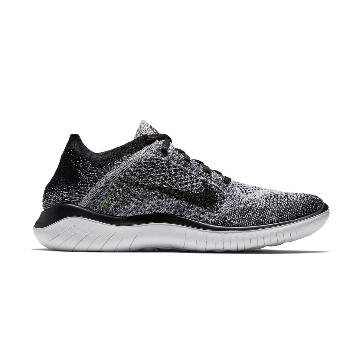 Nike Free RN Flyknit 2018 Black White Ombre