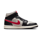 Jordan 1 Mid Black College Grey Gym Red (Women's)