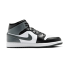 Jordan 1 Mid Black White Iron Grey