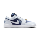 Jordan 1 Low SE Football Grey White Gym Red Midnight Navy (Women's)