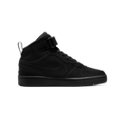 Nike Court Borough Mid 2 Triple Black Nubuck (GS)