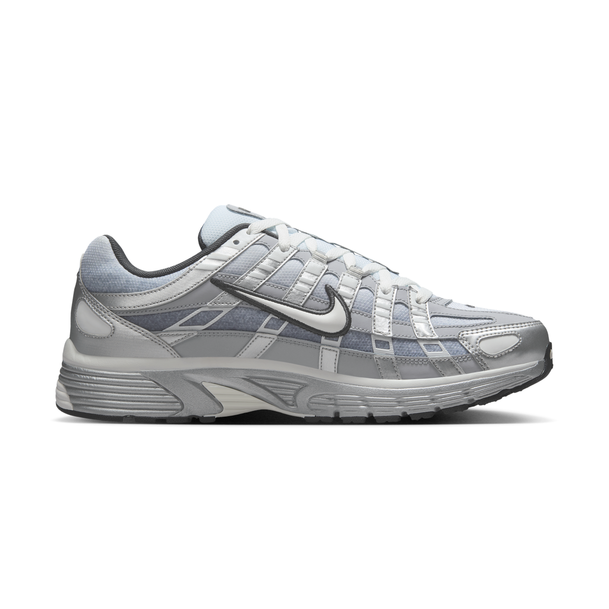 Nike P-6000 Metallic Silver Summit White-Wolf Grey