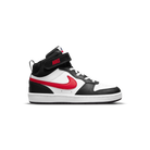 Nike Court Borough Mid 2 White Black University Red (PS)