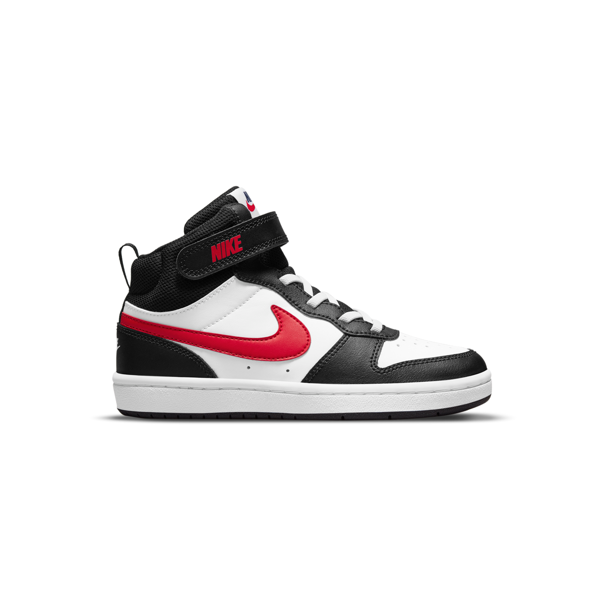 Nike Court Borough Mid 2 White Black University Red (PS)