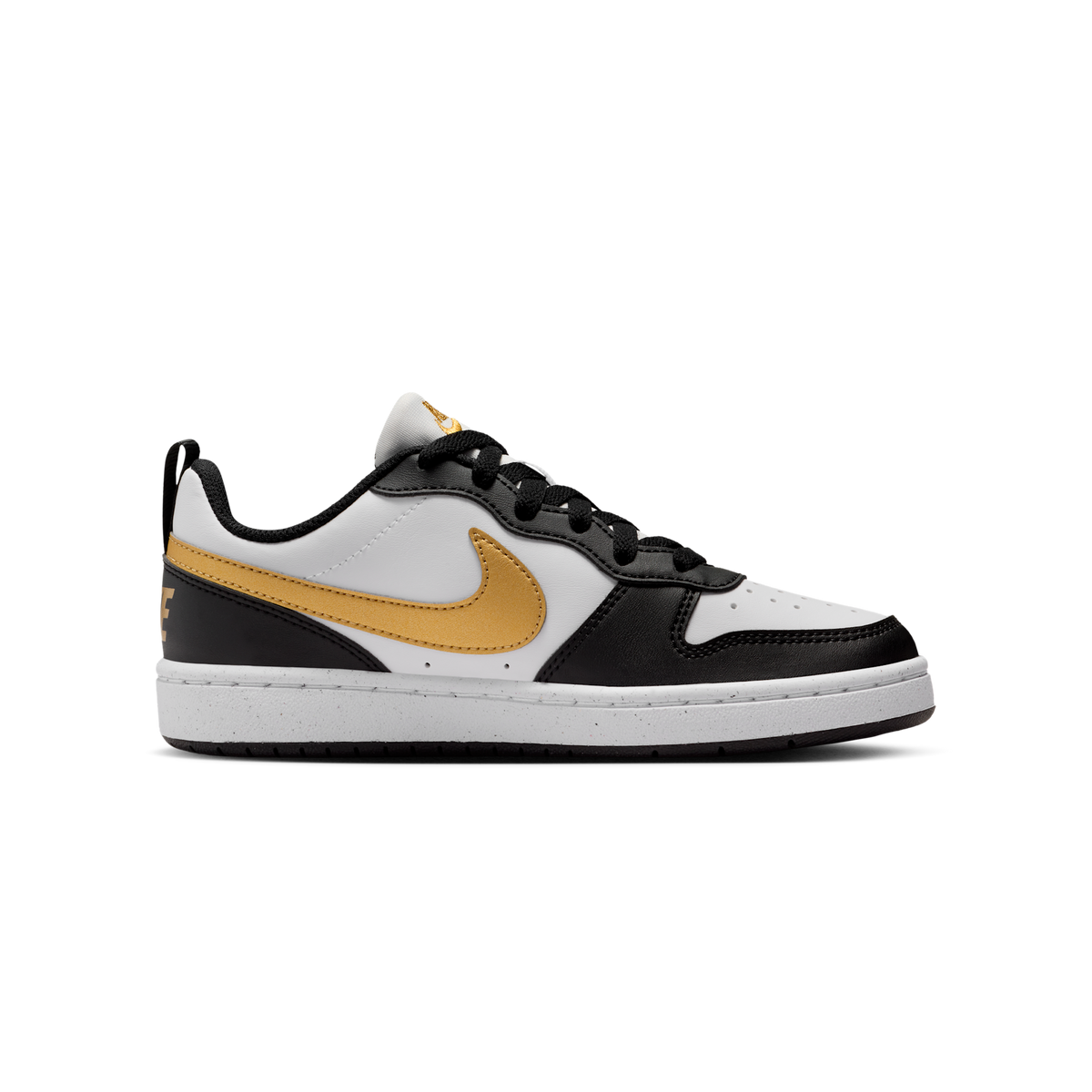 Nike Court Borough Low Recraft Black White Metallic Gold (GS)