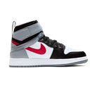 Jordan 1 High FlyEase Black Particle Grey Gym Red (GS)