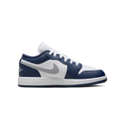 Jordan 1 Low Midnight Navy Wolf Grey (GS)