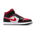 Jordan 1 Mid White Black Red (2022)