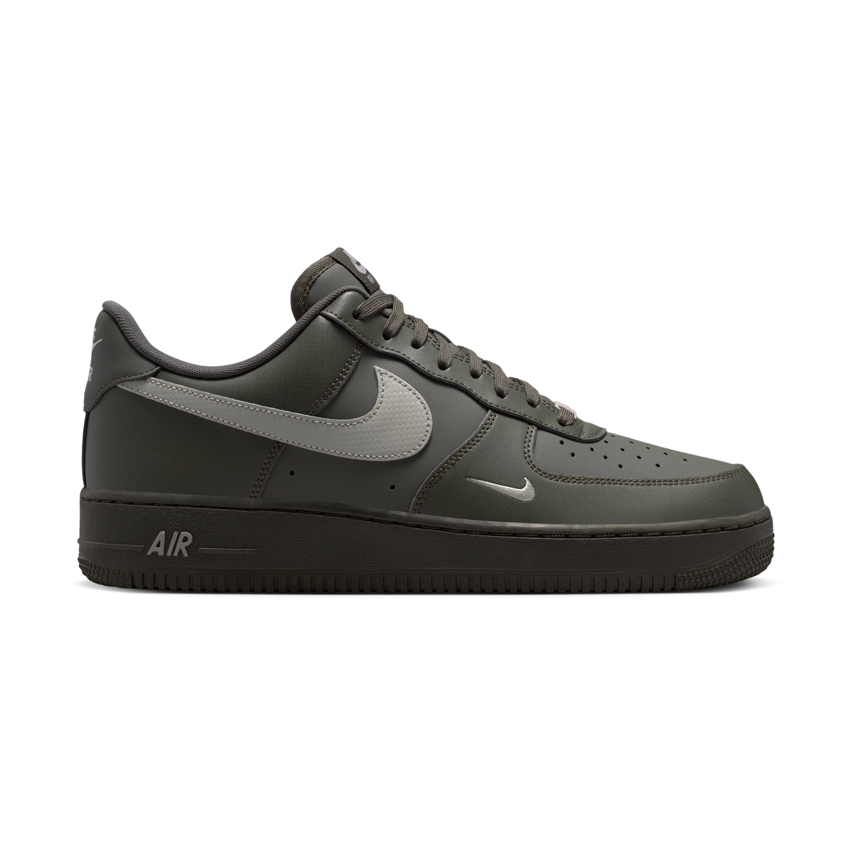 Nike Air Force 1 Low '07 Carbon Fiber Swoosh Newsprint College Grey