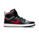 Jordan 1 High FlyEase Black Gym Red Smoke Grey